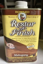 Howard Products RF5016 Restor-A-Finish, 16 Fluid Ounce, Mahogany