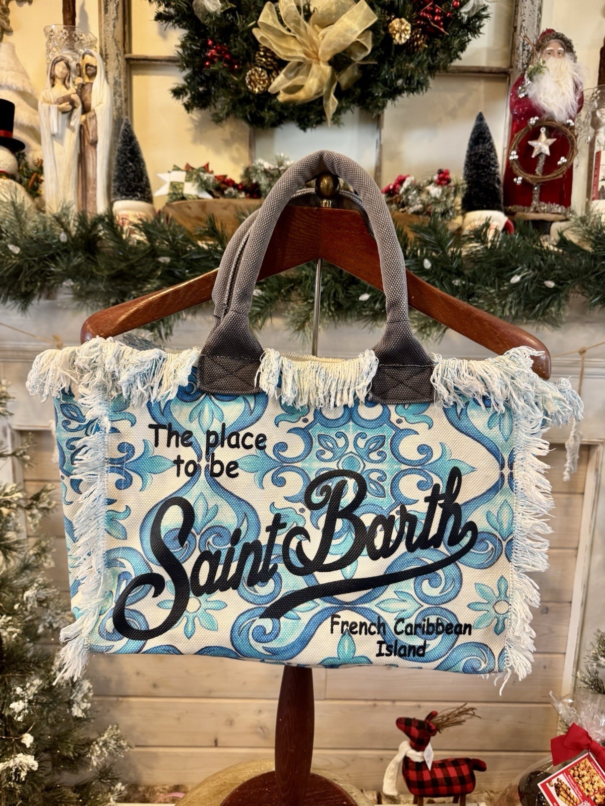 Borsa donna MC2 Saint Barth con frange da spiaggia