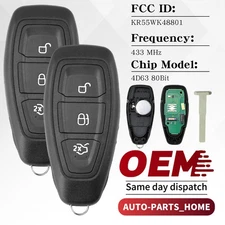 KR55WK48801 Remote key Fob For Ford Focus Fiesta C-Max 2015 2016 2017 2018 2019