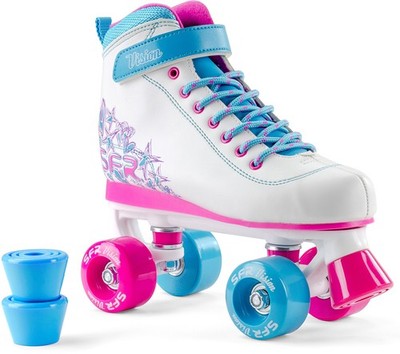 SFR Rollschuh Rollerskates VISION II PLUS white/blue/pink Rollerskate Skates Qua