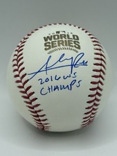 ADDISON RUSSELL SIGNED CHICAGO CUBS WORLD SERIES BASEBALL - BECKETT COA