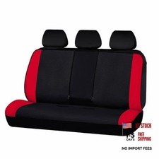 Rear Bench car seat Covers car seat Protectors Split Neoprene Red  Black