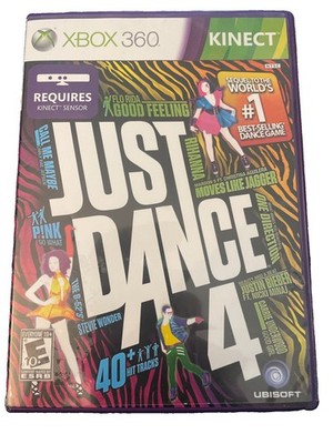Just Dance 4 (Microsoft Xbox 360, 2012) Tested. Ships Fast!