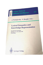 Lexical Semantics and Knowledge Representation by J Pustejovsky AI Lecture Notes