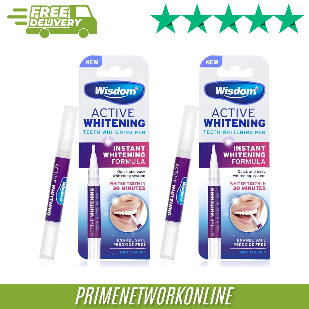 2X Wisdom Active Whitening Teeth Whitening Pen 100% GENUINE NEW ⭐⭐⭐⭐⭐