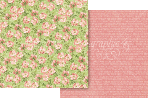 GRAPHIC "BOTANICAL TEA"12X12 KEEPSAKE EDITION FLOWERS BIRDS SCRAPJACK'S PLACE - Picture 8 of 15