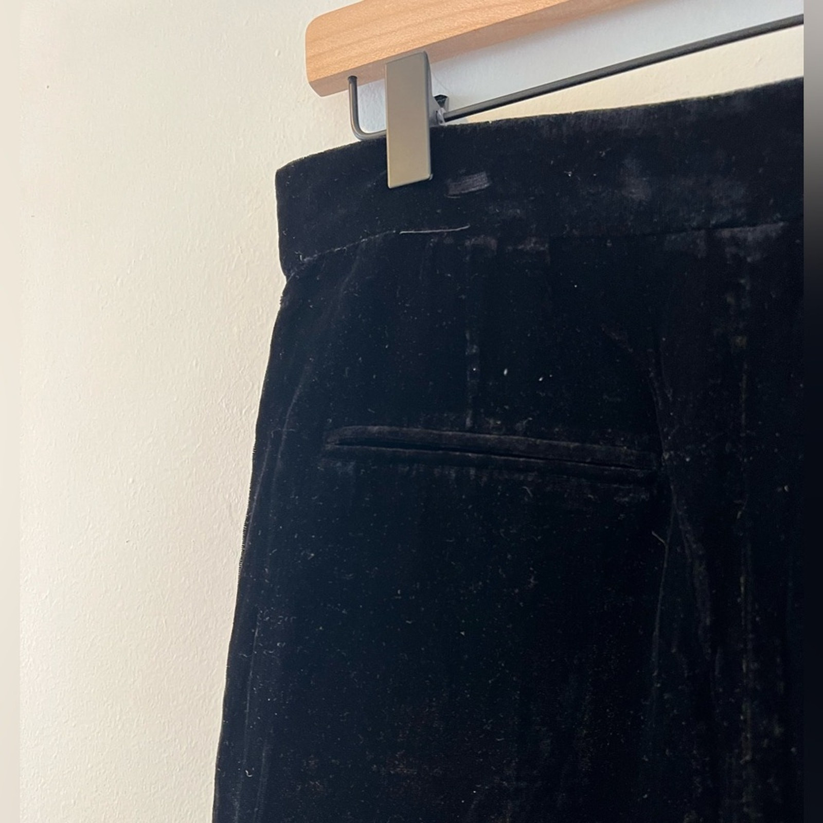 ALTRA & Other Stories pantaloni crop neri velluto gamba larga vita alta culottes pantaloni 6