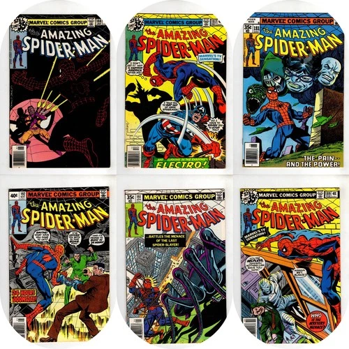 AMAZING SPIDER-MAN 6 BOOK BRONZE LOT #181-192 VF 8.0-8.5 AVG! 1 KEY INCLUDED!