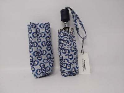 Vera Bradley Essential Mini Umbrella Butter Cookie Medallion Oyster Mushroom NEW