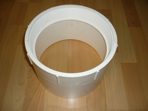 Lesso LP101-080 8in Schedule 40 PVC Fitting Cleanout Adapter - NO CAP