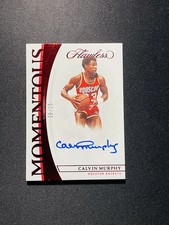 2021-22 Panini Flawless Momentous Auto Calvin Murphy #MMA-CVM Red 5/15 XV44