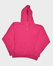 Vintage Russell Athletic Sweatshirt Mens Large Pink High Cotton Hoodie Made USA