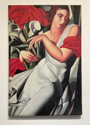 LARGE Tamara de Lempicka Painting - Art Deco painting | eBay