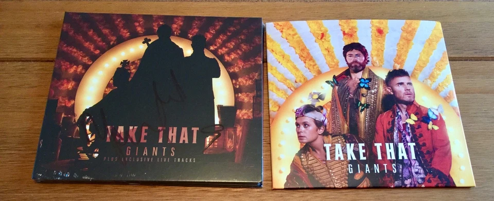 Take That - Giants 2 x Cd Set Signed Autographed - Image 2 of 3