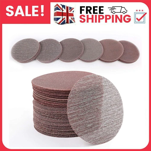 50X SATC 150mm Mesh Sanding Discs 80-400 Grit, 6 Inch Hook& Loop Sanding Pads- - Picture 1 of 19
