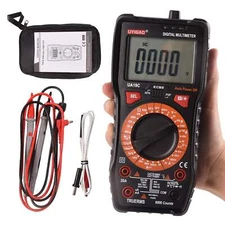 Digital Multimeter AC/DC Current Voltage Autorange TRMS Amp Ohm Meter 6000Counts