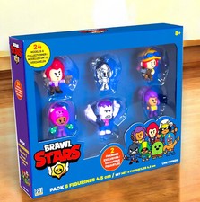 Lansay Brawl Stars - Confezione 8 Personaggi 4,5 cm - Brawlers Team C - Personaggi