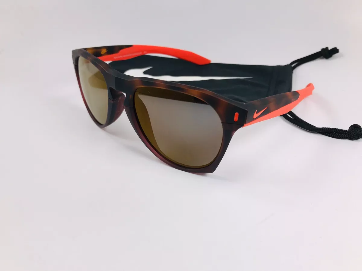 New NIKE EV1020 205 Tortoise ESSENTIAL NAVIGATOR Sunglasses with Nike Bag