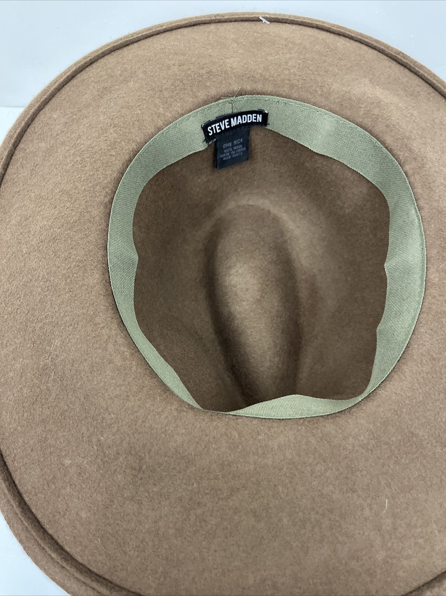 Steve Madden Women\'s Green Felted Wool Metal Chain Fedora One Size MSRP $52 Steve Madden Women main image 2