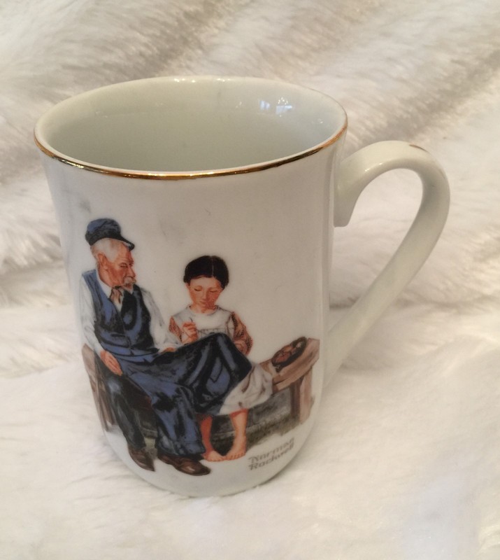 Norman Rockwell Museum Mug Cup The Lighthouse Keeper's Daughter 1982 Vintage 