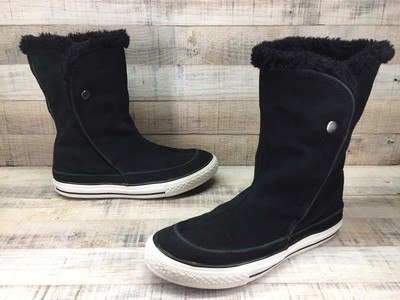converse fur lined boots