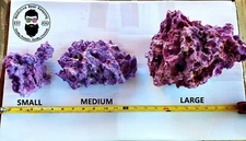 20 lbs Purple Coraline LARGE ONLY Dry Reef Base Rock, Lightweight, Porous, Live