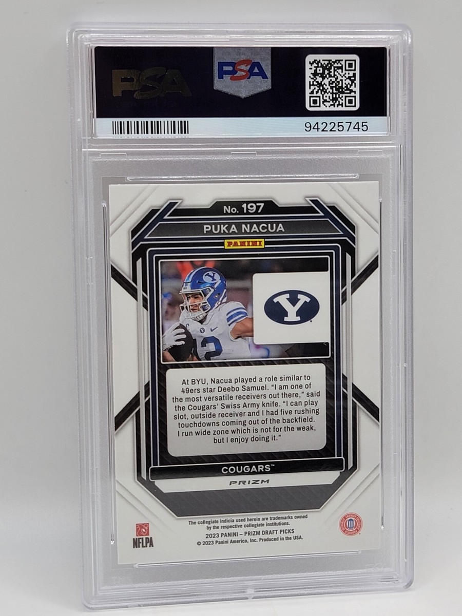 2023 Prizm Draft Picks Puka Nacua Purple Wave PSA 10 | eBay