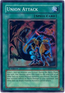 Union Attack - LODT-EN093 - Super Rare - 1st Edition x3 - Lightly Played