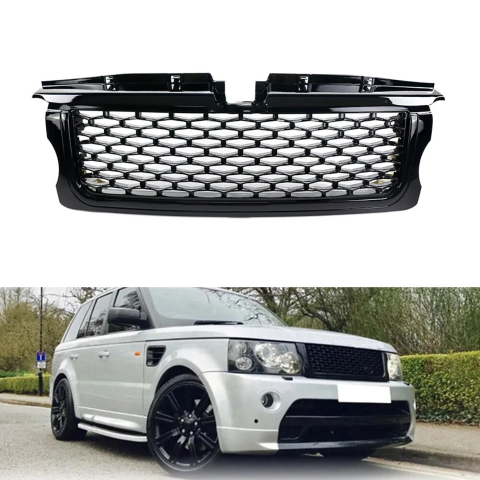 Parrilla de malla para parachoques delantero de auto para Land Rover Range Rover Sport 2005-2009 Foto 2 de 4