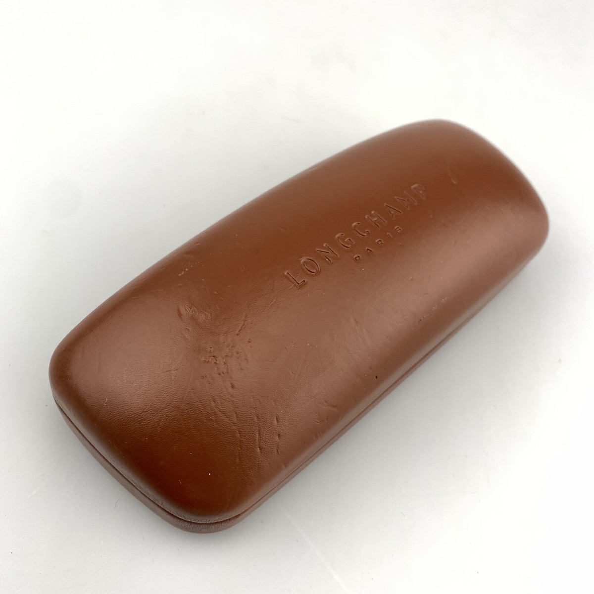 Longchamp Sunglasses Eyeglasses Case Only Clamshell Brown  display picture 1