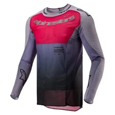 Alpinestars Supertech Dade Iron/Red MX Off-Road Jersey Men's Size LG