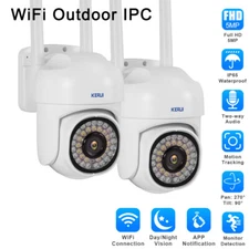 2-Pack Wireless 5MP WiFi Security Camera System Smart Outdoor Night Vision USA