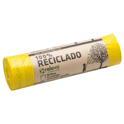 15 Stück Müllbeutel 30L - 100% Recycelt Müllsäcke