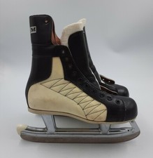 CCM Pro Juniors Size 5.5 Vintage Hockey Skates CAMDRILLON D'ACIER Steel Shank