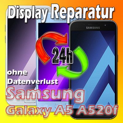 24 St Display Reparatur Samsung Galaxy A5 SM-A520F 2017 Frontglas Austausch Gold