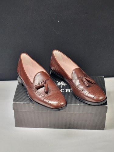 Andrea Chenier Brown Tassel Loafers Comfort Shoes Women's EU 38 Boxed - Picture 2 of 10
