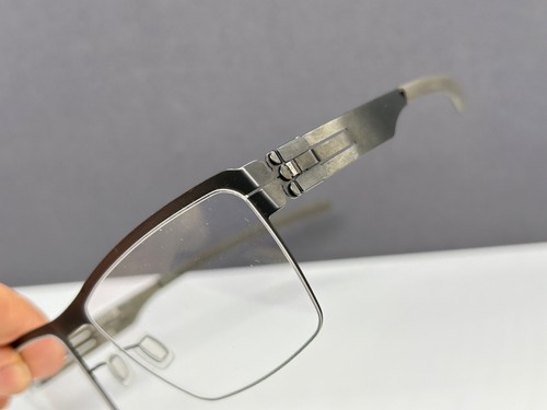 Ic! Berlin Eyeglasses Frames Men Woman Gray Square Large L Francois S. NP:499€ - Picture 6 of 13
