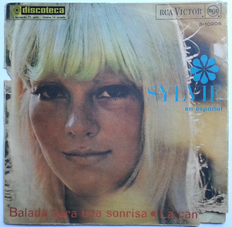 SYLVIE VARTAN SINGS IN SPANISH 1966 UNIQ PS! UNIQ MATRIX ERROR RARE SPAIN PRESS! - Image 2 of 4