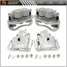 For 2011-2018 Ram 1500 Front & Rear Brake Calipers w/ Bracket Accessories Kit