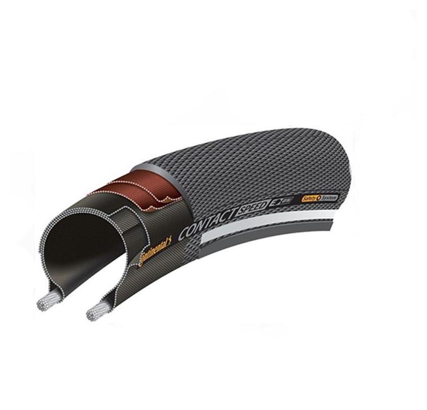 Pneu route Continental Contact Speed 700x28c rigide noir 425g pour jante 700