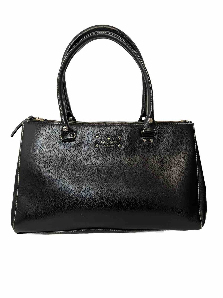Kate Spade New York Black Pebble Leather Zipper Tote Bag Kate Spade New York Black Pebble Leather Zipper Tote Bag