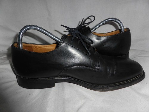 ZAPATO DERBY CHURCH'S CRANFELD HOMBRE CUERO NEGRO CON CORDONES TALLA UK 8 EU 42 US 9 EN MUY BUENA CONDICIÓN - Imagen 10 de 24