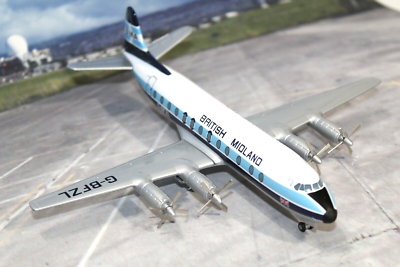 Corgi British Midland Airways LTD Vickers Viscount 816 1:144 Scale