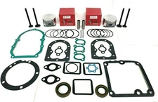 ONAN P216 P218 P220 .010" PISTONS, VALVES  GASKET & SEALS FITS ONAN ENGINES, NEW
