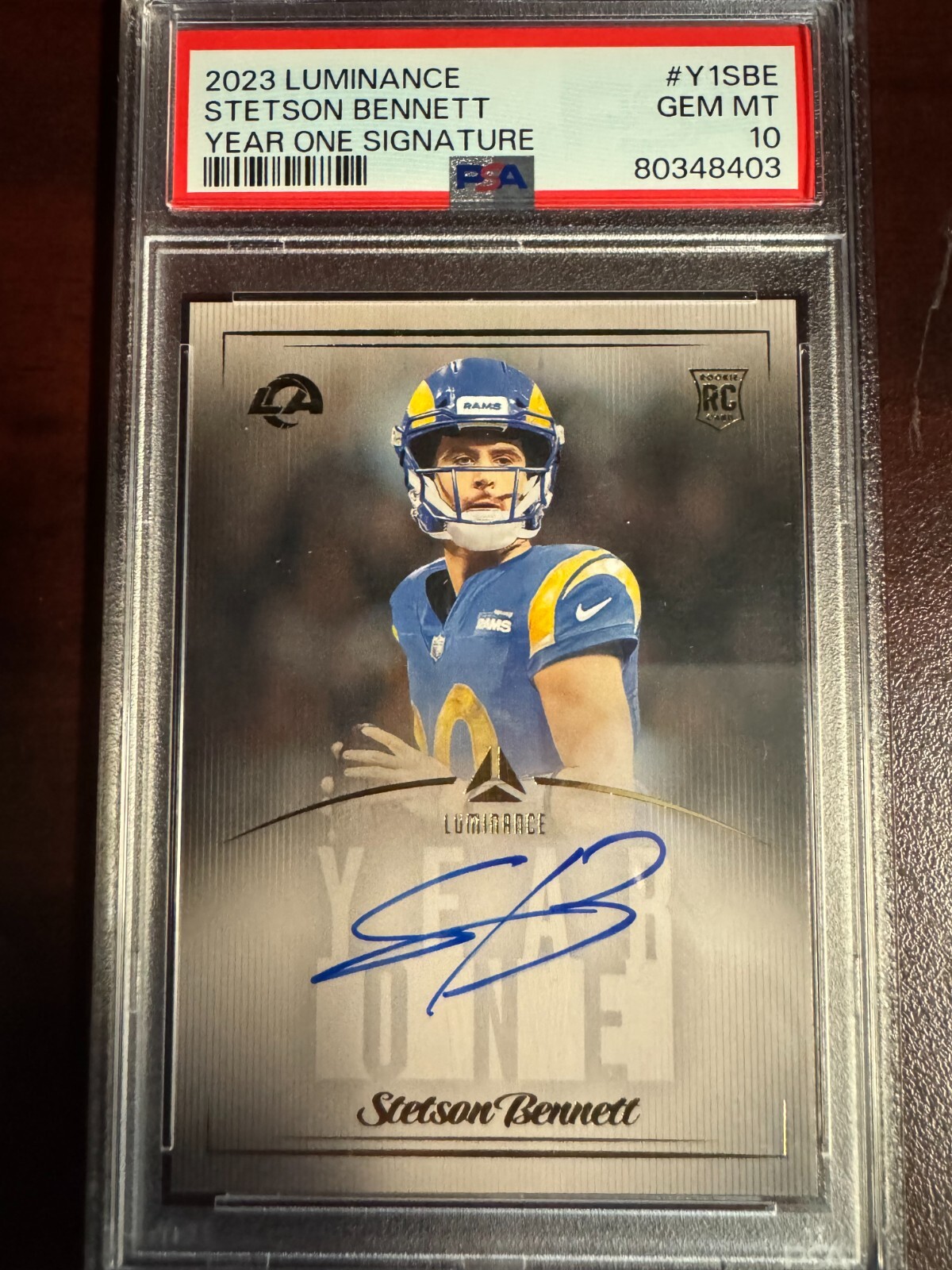Stetson Bennett Panini Luminance Year One Signatures #Y1SBE Base