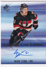 2015-16 SP Authentic Hockey Sign of the Times Mark Stone