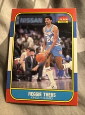 1986-87 Fleer #108 Reggie Theus Sacramento Kings Stunner