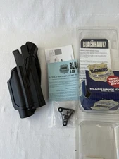 BlackHawk law enforcement LE Duty 2 GLOCK holster 17/22/31 blk RT thumb