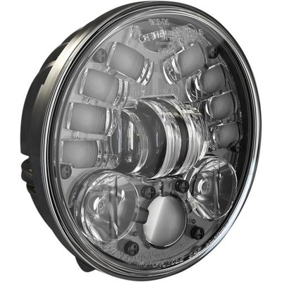 J.W. Speaker 5.75in. 8691 Pedestal Mount LED Adaptive 2 Headlight-Black-0555111