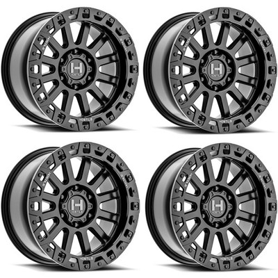 Set 4 20'' Hostile H139 Dominator Asphalt 20x9 Wheels 6x135 1mm For Ford Lincoln